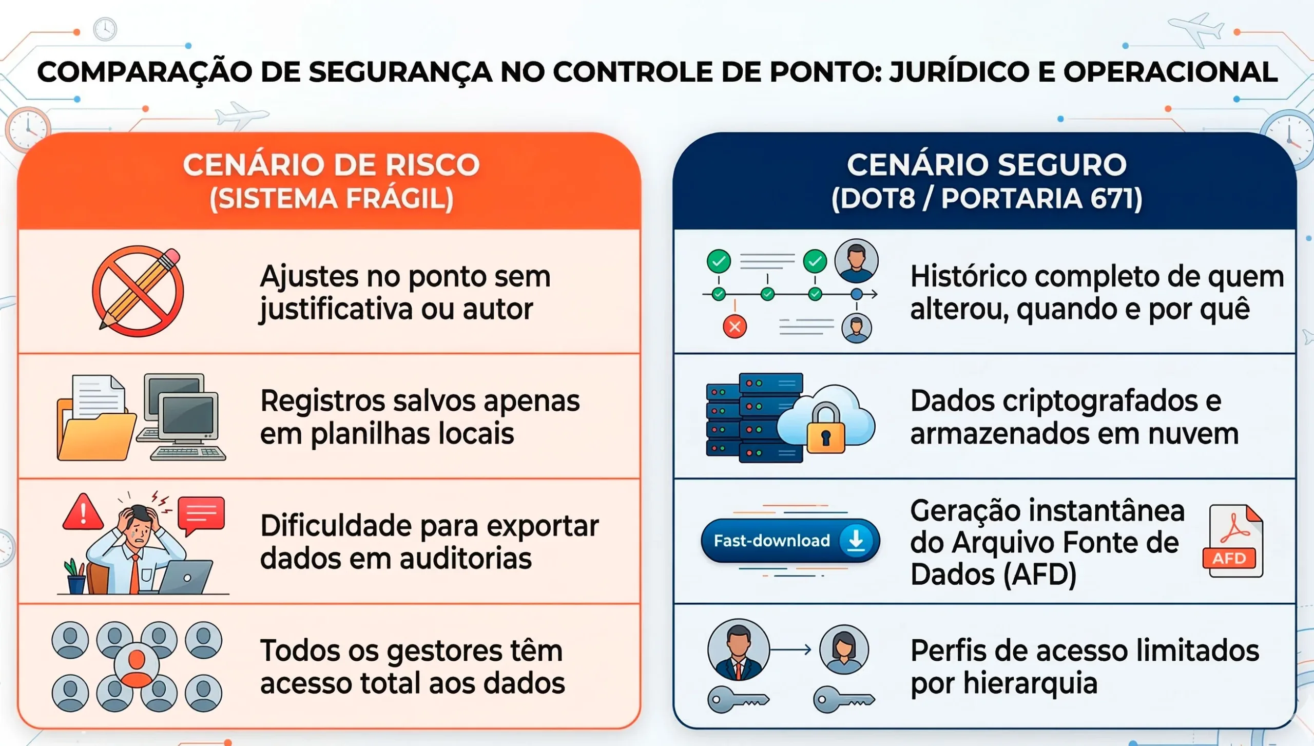 O que significa “segurança jurídica” no controle de ponto?