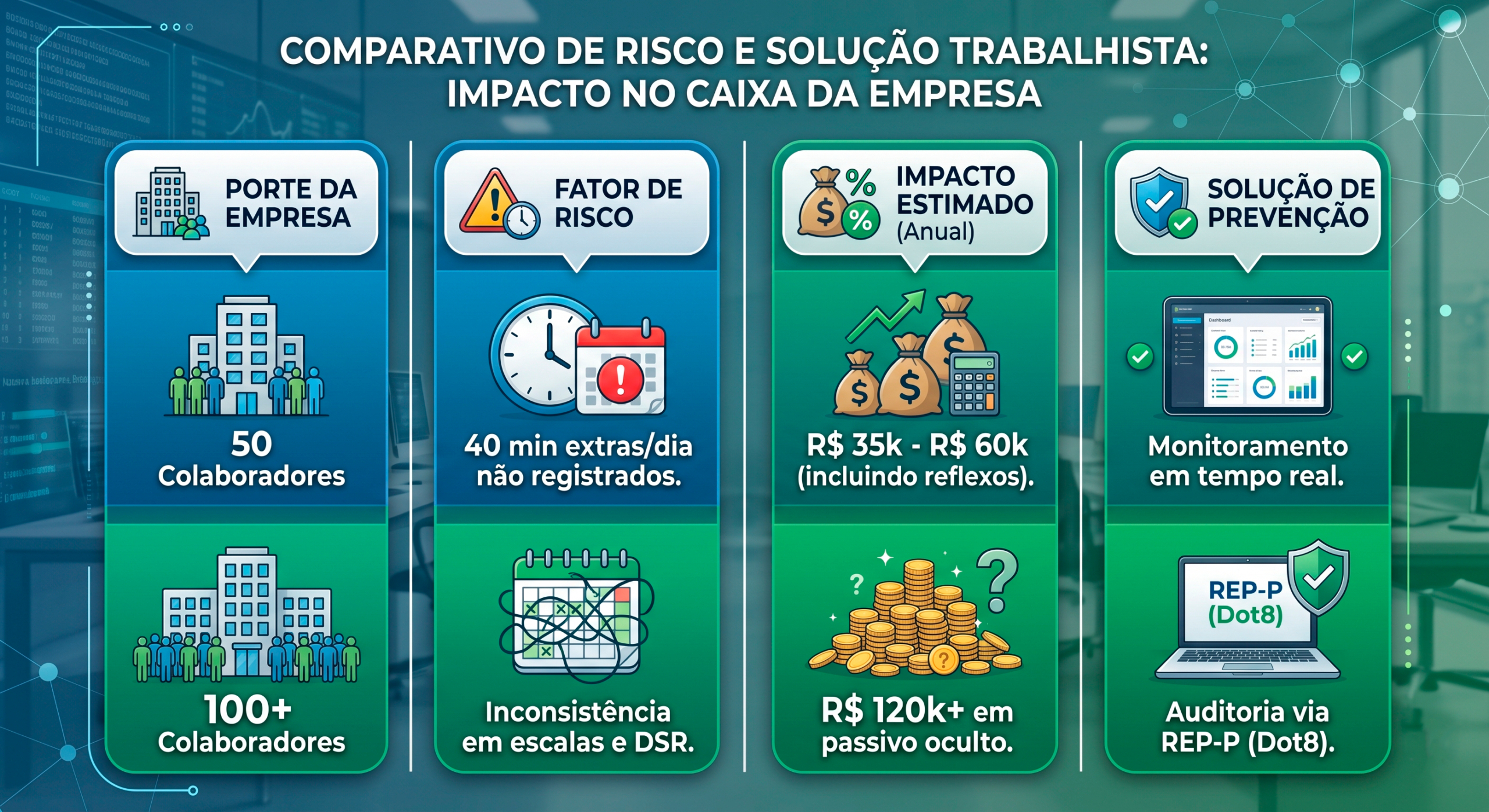 Exemplos práticos de impacto financeiro