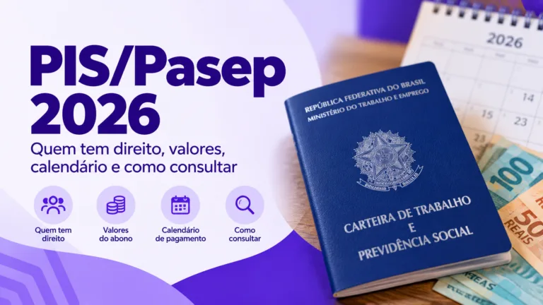 PIS/Pasep 2026: quem tem direito, valores, calendário e como consultar